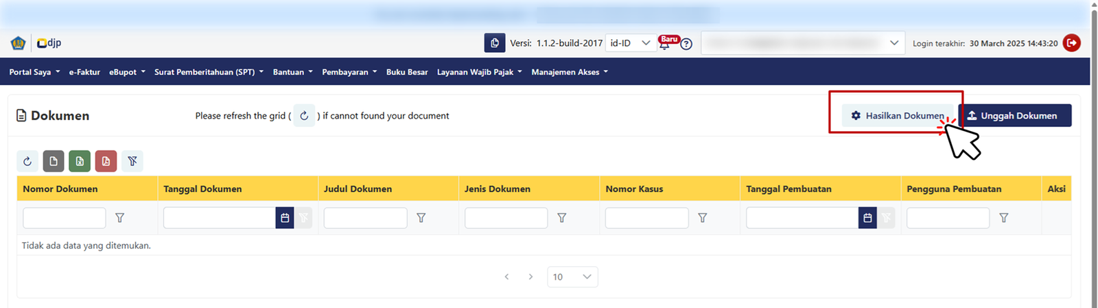 Hasilkan Dokumen Saya