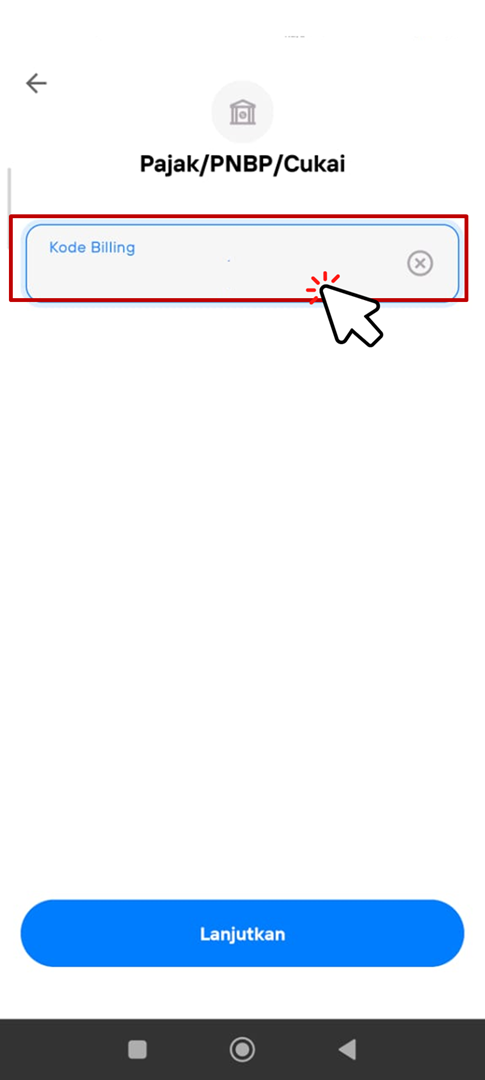 Masukan Kode Billing